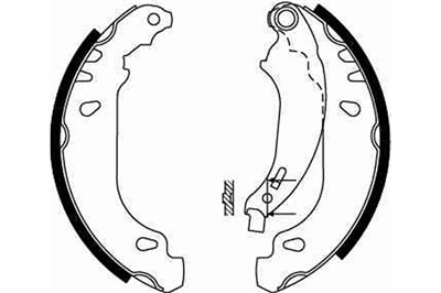 FREN BALATASI PABUÇLU ARKA RENAULT CLIO II 1.2 98=>, 1.2 16V 01=>, 1.4 98-05, 1.4 16V 99-08, 1.6 16V 98=>, 2.0 16V SPORT 00=>, 1.5 DCİ 01=>, 1.9 D 98-05, DACIA LOGAN 1.2 16V 06=>, 1.6 04=>, 1.6 16V 06=>1.5 DCİ 06=> 