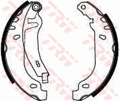 FREN BALATASI PABUÇLU ARKA RENAULT CLIO I 1.2-1.4-1.8 90-98, 1.9 D 91-98 