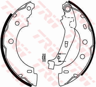 FREN BALATASI PABUÇLU ARKA RENAULT KANGOO 1.4 97=>, 1.6 16V 01=>, D 1.9 97=> 