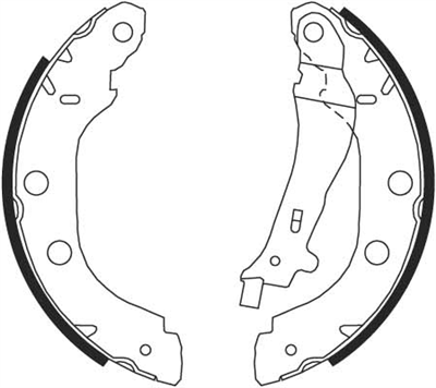FREN BALATASI PABUÇLU ARKA RENAULT KANGOO 1.2 97=>, 1.2 16V 01=>, 1.4 97=>, 1.6 16V 01=>, 1.5 DCİ 01=> 