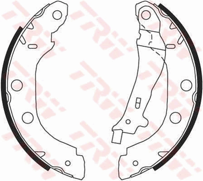 FREN BALATASI PABUÇLU ARKA RENAULT KANGOO 1.2 97=>, 1.2 16V 01=>, 1.4 97=>, 1.6 16V 01=>, 1.5 DCİ 01=> 