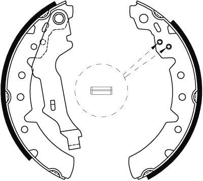 FREN BALATASI PABUÇLU ARKA TOYOTA CARNIA E 1.6 93-97, 1.6 16V 95-97, 1.8 95-97, 2.0 İ 93-97, 2.0 GLİ 92-97, 2.0 GTİ 92-94, 2.0 D 92-96, CARNIA II 2.0 D 88-92, COROLLA 1.4 97-99, 1.4 16V 00-01, 1.6 16V 99-01, 1.9 D 00-01 