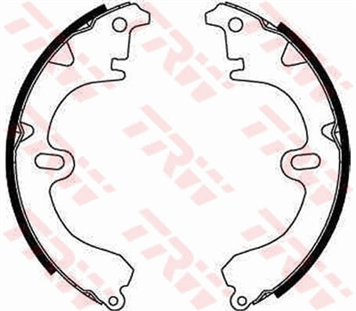 FREN BALATASI PABUÇLU ARKA TOYOTA COROLLA 1.3 83-87, 1.6 83-88, 1.8 D 83-89 