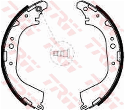 FREN BALATASI PABUÇLU ARKA TOYOTA HIACE III 2.4 D 84-89, HIACE IV 2.4 4WD 89-95, 2.4 D 4WD 87-95, HILUX IV PICK-UP 2.2 4WD 85-89 