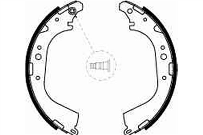 FREN BALATASI PABUÇLU ARKA TOYOTA HIACE III 2.4 D 84-89, HIACE IV 2.4 4WD 89-95, 2.4 D 4WD 87-95, HILUX IV PICK-UP 2.2 4WD 85-89 