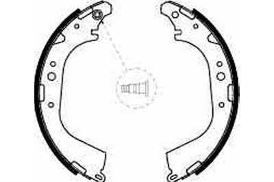 FREN BALATASI PABUÇLU ARKA TOYOTA HIACE III 2.4 D 84-89, HIACE IV 2.4 4WD 89-95, 2.4 D 4WD 87-95, HILUX IV PICK-UP 2.2 4WD 85-89 