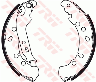 FREN BALATASI PABUÇLU ARKA TOYOTA YARIS 1.0 VVT-İ 05-11, 1.3 VVT-İ 05-10, 1.33 VVT-İ 08-11 