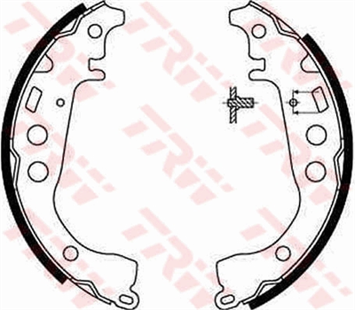 FREN BALATASI PABUÇLU ARKA TOYOTA YARIS 1.0-1.3 99-05, 1.4 D-4D 01-05 