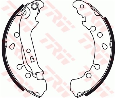 FREN BALATASI PABUÇLU ARKA TOYOTA YARIS 1.0 VVT-İ 05-11, 1.3 VVT-İ 05-10, 1.33 VVT-İ 08-11 