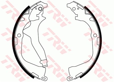 FREN BALATASI PABUÇLU ARKA VOLKSWAGEN AMAROK 2.0 TSİ 10-16, 2.0 TDİ 10-13, 2.0 TDİ 4MOTİON 12=>, 2.0 BİTDİ 11=>, 2.0 BİTDİ 4MOTİON 11=> 