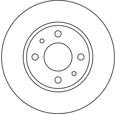 FREN DİSKİ ARKA 4 BİJON, BOYALI, 240 MM ALFA ROMEO 33 1.7 16V 90-94, 1.8 TD 90-94 