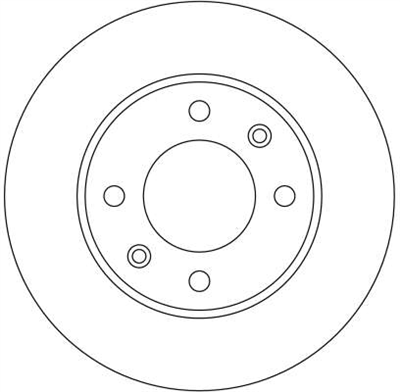 FREN DİSKİ ARKA 4 BİJON, BOYALI, 247 MM PEUGEOT 307 1.6 06-12, 2.0 16V 00-07 