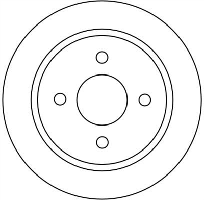 FREN DİSKİ ARKA 4 BİJON, BOYALI, 253 MM FORD SCORPİO I 2.5 TD 93-94 