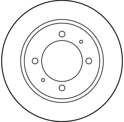 FREN DİSKİ ARKA 4 BİJON, BOYALI, 260 MM MITSUBISHI CARISMA 1.6 00-06, 1.8 16V GDİ 97-06, 1.8 GDİ 00-06 