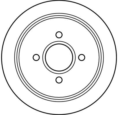 FREN DİSKİ ARKA 4 BİJON, BOYALI, 270 MM FORD ESCORT V 1.8 D 90-95 
