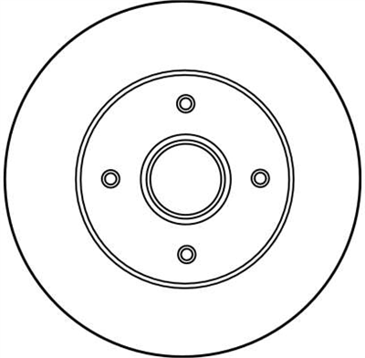 FREN DİSKİ ARKA 4 BİJON,BOYALI, 238 MM RENAULT CLIO I 1.8 90-98