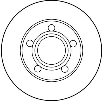 FREN DİSKİ ARKA 5 BİJON, BOYALI, 245 MM AUDI 100 2.0 90-94 
