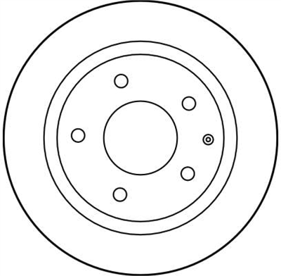 FREN DİSKİ ARKA 5 BİJON, BOYALI, 261 MM MAZDA 626 IV HB 2.0 İ 91-97 