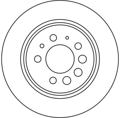 FREN DİSKİ ARKA 5 BİJON, BOYALI, 281 MM VOLVO 240 2.0 74-85, 2.1 74-84, 2.1 T 80-84, 2.3 78-93, 2.4 D 78--93 