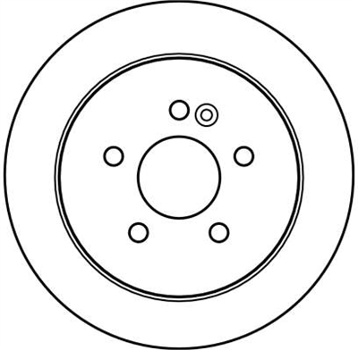 FREN DİSKİ ARKA 5 BİJON, BOYALI, 285 MM MERCEDES-BENZ M SERİSİ ML 230-430 98-05, ML 320 98-02, ML 270 CDİ 99-05 