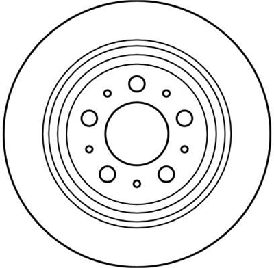 FREN DİSKİ ARKA 5 BİJON, BOYALI, 288 MM VOLVO S80 I 2.8 T6 98-06 