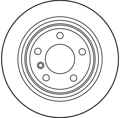 FREN DİSKİ ARKA 5 BİJON, BOYALI, 298 MM BMW 5 520 İ 96-03, 523 İ 95-00, 525 TDS 96-03 