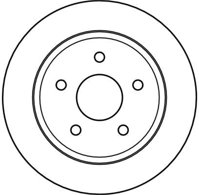 FREN DİSKİ ARKA 5 BİJON, BOYALI, 305 MM JEEP CHEROKEE 2.5 İ 4X4 84-01, 2.5 86-01 