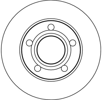FREN DİSKİ ARKA 5 BİJON,BOYALI, 245 MM AUDI A4 1.8 QUATTRO 95-00 