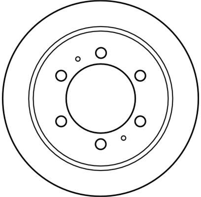 FREN DİSKİ ARKA 6 BİJON, BOYALI, 299 MM DAEWOO KORANDO 2.3 99=>, 2.9 D 99=>, 2.9 TD 99=>, 3.2 4X4 99=> 