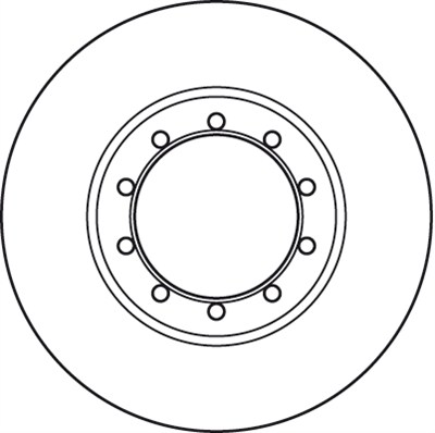 FREN DİSKİ ARKA BOYALI, 10 BİJON, 280 MM FORD TRANSIT 2.2 TDCİ RWD 11-14, 2.2 TDCİ 07-14, 2.4 TDCİ 06-14, 2.4 TDCİ 4X4 06-14, 3.2 TDCİ 08-14 