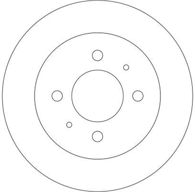 FREN DİSKİ ARKA BOYALI, 4 BİJON, 236 MM MITSUBISHI CARISMA 1.6 95-06, 1.9 TD 96-00 