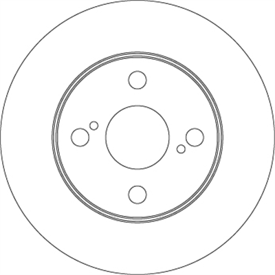 FREN DİSKİ ARKA BOYALI, 4 BİJON, 240 MM TOYOTA COROLLA 1.4 16V 00-01 