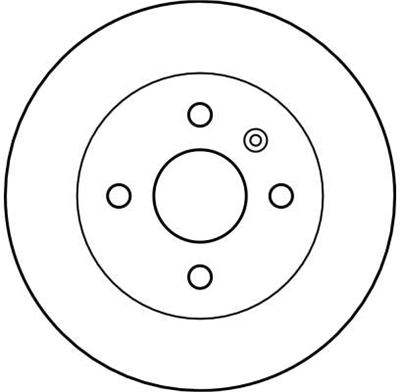 FREN DİSKİ ARKA BOYALI, 4 BİJON, 240 MM OPEL CORSA C 1.4-1.8 00-09 