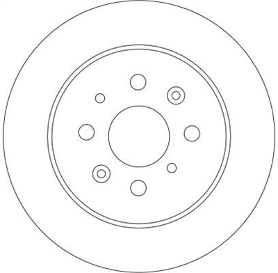 FREN DİSKİ ARKA BOYALI, 4 BİJON, 260 MM HONDA CIVIC VI HB 1.4 İ S 95-01, 1.7 CTDİ 02-05 