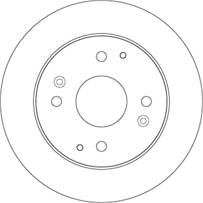 FREN DİSKİ ARKA BOYALI, 4 BİJON, 260 MM HONDA ACCORD VI 1.8 İ 98-02 