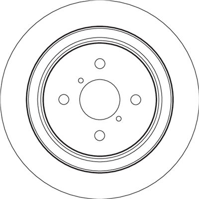 FREN DİSKİ ARKA BOYALI, 4 BİJON, 278 MM TOYOTA YARIS 1.3 11=> 