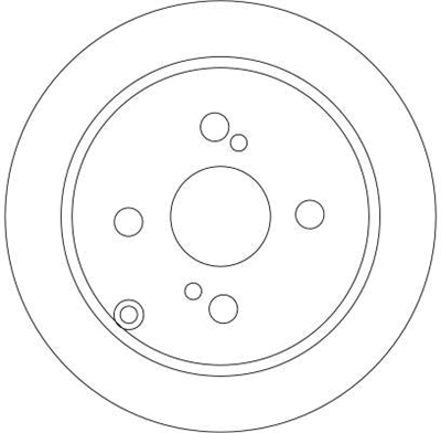 FREN DİSKİ ARKA BOYALI, 4 BİJON, 279 MM TOYOTA COROLLA 2.0 D-4D 02-07 