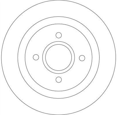 FREN DİSKİ ARKA BOYALI, 4 BİJON, 280 MM FORD FOCUS ST170 02-04 