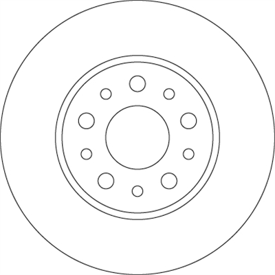 FREN DİSKİ ARKA BOYALI, 5 BİJON, 251 MM FIAT EGEA 500L 0.9-.4 12=>, 1.3 D MULTİJET 12=>, 1.6 D MULTİJET 12-18 