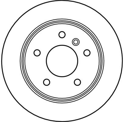 FREN DİSKİ ARKA BOYALI, 5 BİJON, 258 MM MERCEDES-BENZ A SERİSİ A 160 97-04 