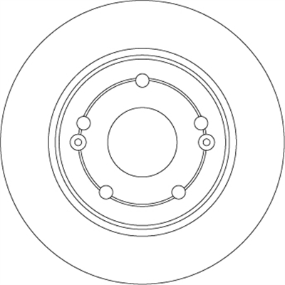 FREN DİSKİ ARKA BOYALI, 5 BİJON, 260 MM HONDA ACCORD VII 2.0 03-08, 2.2 İ-CTDİ 04-08 