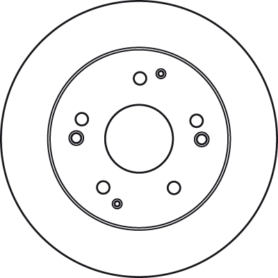 FREN DİSKİ ARKA BOYALI, 5 BİJON, 260 MM HONDA CIVIC VII HB 1.4 İ 01-05, 1.4 İS 01-05, 1.6-2.0 İ 01-05 