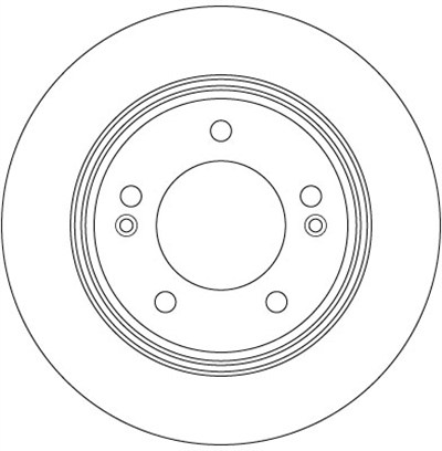 FREN DİSKİ ARKA BOYALI, 5 BİJON, 262 MM KIA SOUL II 1.6 CVVT 14=>, 1.6 GDİ 14=>, 1.6 CRDİ 4=> 