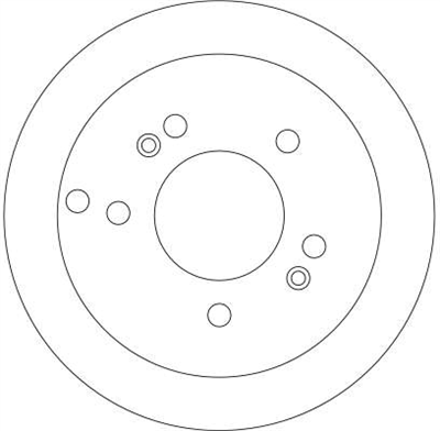 FREN DİSKİ ARKA BOYALI, 5 BİJON, 262 MM HYUNDAI TUSCAN 2.0 04=>, 2.0 CRDİ 04-10 