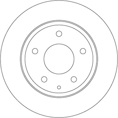 FREN DİSKİ ARKA BOYALI, 5 BİJON, 265 MM MAZDA 3 1.5-2.0 13=>, 1.5 D 16=>, 2.2 D 13=> 