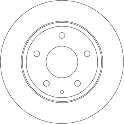 FREN DİSKİ ARKA BOYALI, 5 BİJON, 265 MM MAZDA 3 1.5-2.0 13=>, 1.5 D 16=>, 2.2 D 13=> 