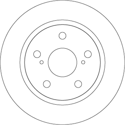 FREN DİSKİ ARKA BOYALI, 5 BİJON, 270 MM TOYOTA COROLLA SEDAN 1.4 D-4D 06-18, AURIS 1.4 D-4D 07-12 