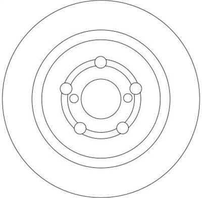 FREN DİSKİ ARKA BOYALI, 5 BİJON, 271 MM TOYOTA AVENSIS 1.8 VVT-İ 00-03 