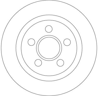 FREN DİSKİ ARKA BOYALI, 5 BİJON, 278 MM FORD TRANSIT CONNECT 1.8 16V 02-13, 1.8 Dİ 02-13, 1.8 TDCİ 02-13 