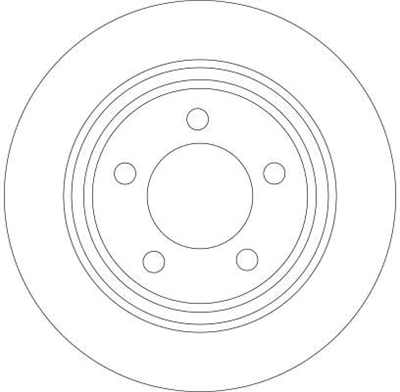 FREN DİSKİ ARKA BOYALI, 5 BİJON, 280 MM MAZDA 3 2.0 03-09 
